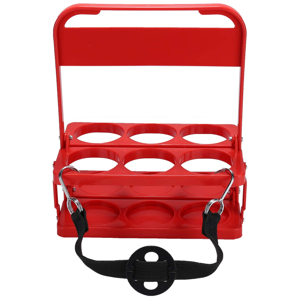 Foldable Car Drink Carrier With Secure Cup Hold For Delivery Drivers And Catering Use Red 9092120658965