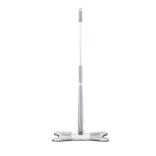 Flat Mop with  Absorption Microfiber Pads, Hands  Wet and Dry Cleaning, Stainless Steel Handle