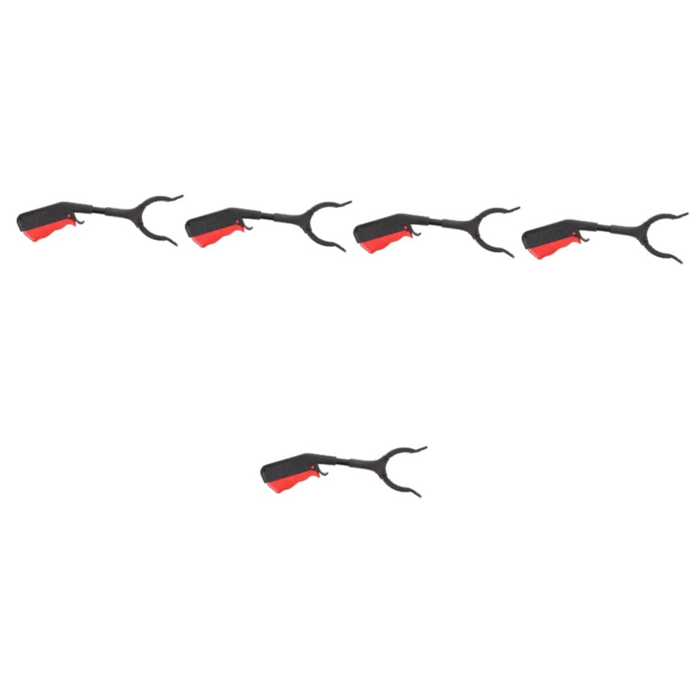 5pcs Long Handle Trash Picker and Grabber Tool Set with Ergonomic NonSlip Grip for Outdoor Waste