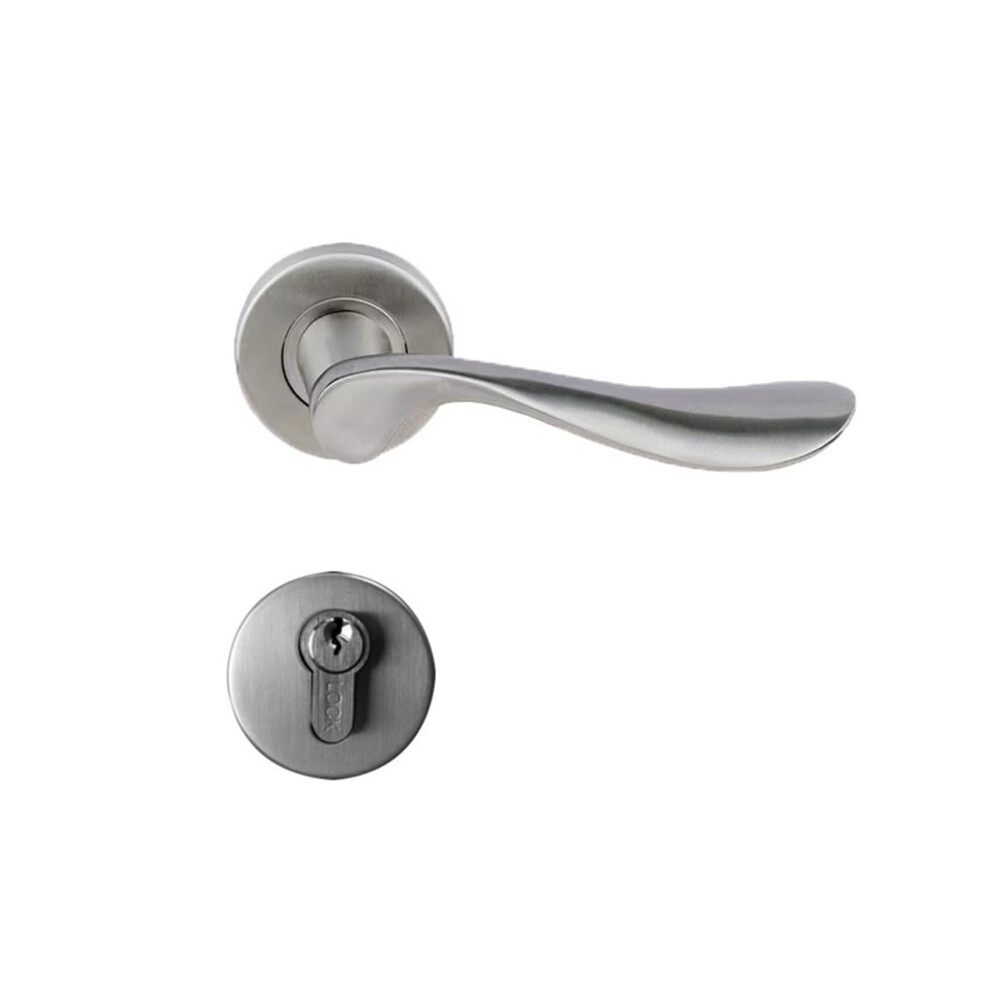 304 Stainless Steel Door Handle Lock With Ergonomic Lever For Bedroom Bathroom Hotel 9169991879925