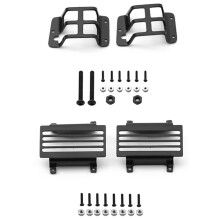 Couvercle de lumière pour voiture télécommandée - Acier inoxydable, noir pour TRAX4, TRAX6, G63, G500