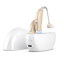 Rechargeable Noise Cancelling Hearing Aids for Seniors with Charging Case and Volume Control