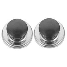 2pcs Stainless Steel Kettle Lid Handle Replacement with HeatResistant Grip for Teapot or Whistling Kettle
