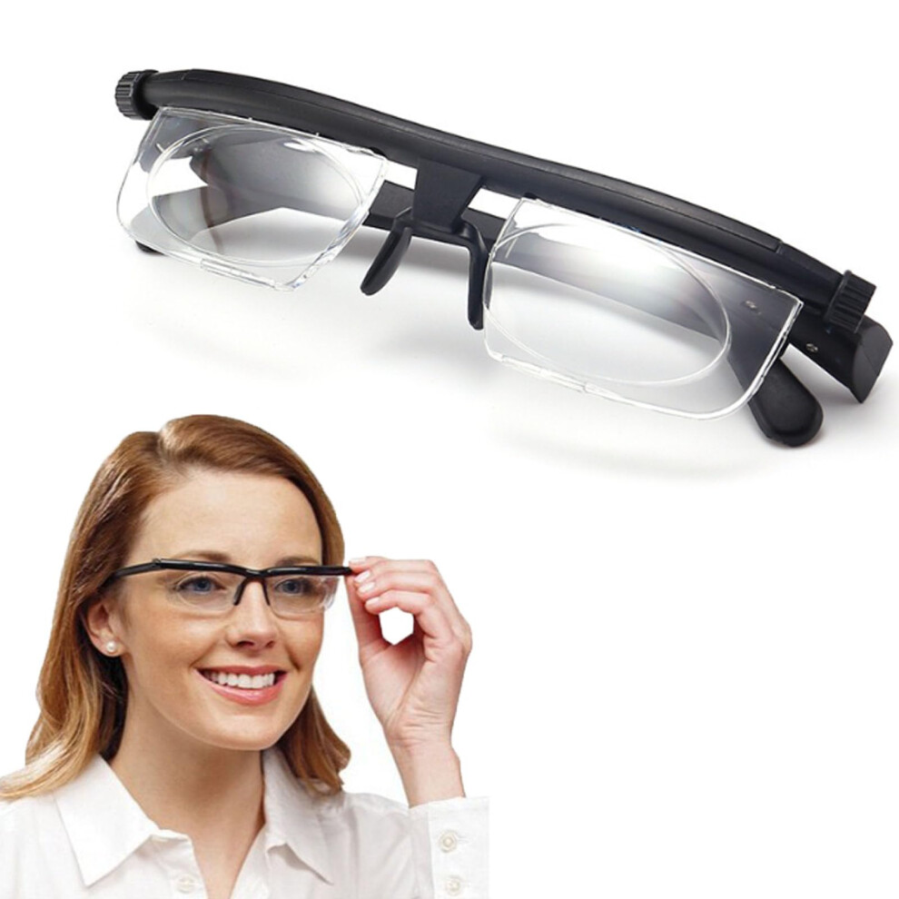 Adjustable Reading Glasses with Zoom Focus for Near and Far Vision Frame 1PCS