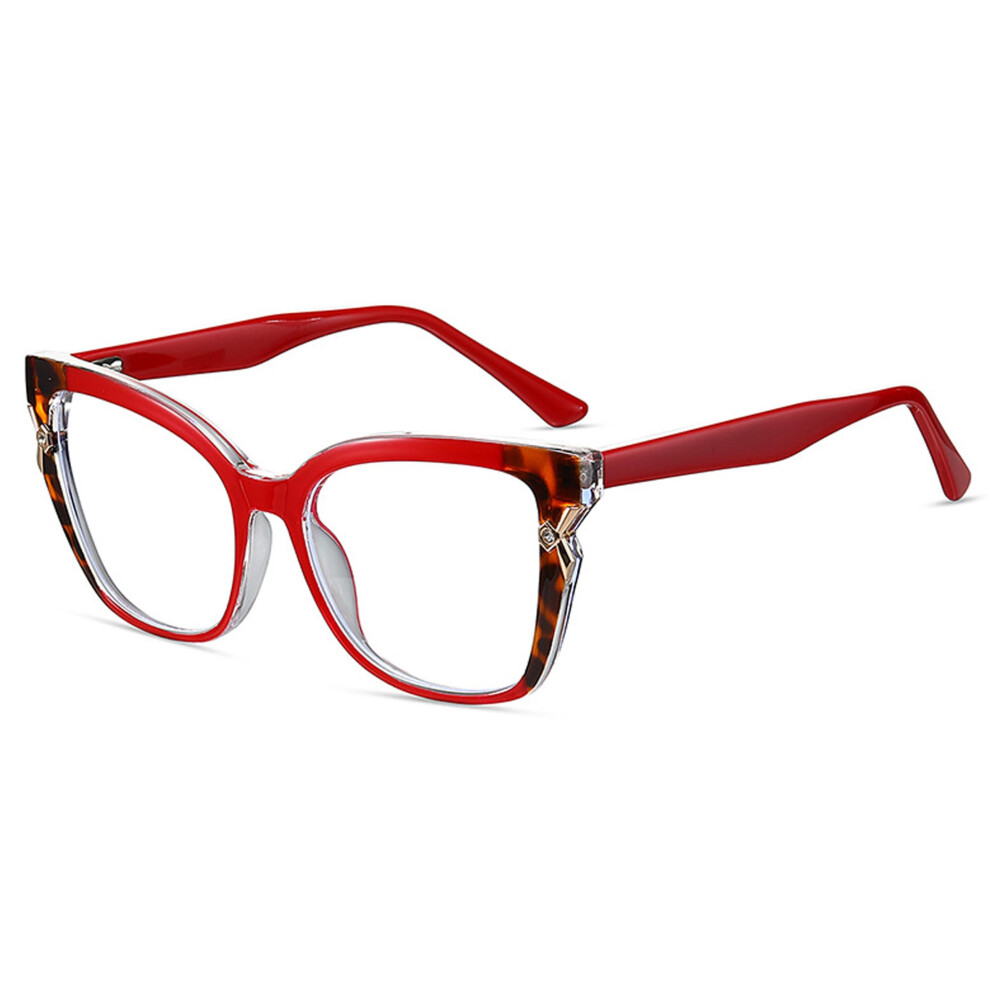 Blue Light Blocking Reading Glasses for Women UV400 Protection Fashion Square Spring Hinge
