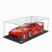 Acrylic Display Case Compatible with 10248 F40 Racing Car, Dustproof Showcase with Exact 2mm Precision Fit