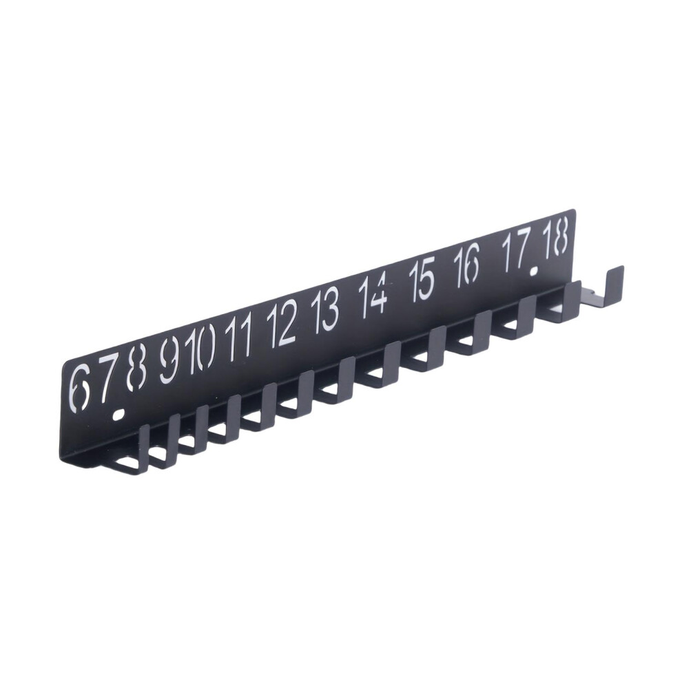 Wall Mount Wrench Organizer With Numbered Hooks, Durable Iron Storage Rack For Garage And Workshop, 6Â18 9073542406099