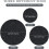 96 Pack Felt Plate Protectors Set, Scratch MultiSize Dish Storage Pads for Stacking Porcelain Dinnerware, Black 2