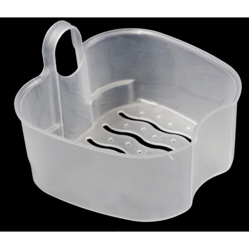 Denture Bath Box with Removable Hanging Net, Secure Lid Denture Cleaning Case for Travel 2