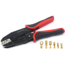HS03B Ratchet Wire Crimper Tool for NonInsulated Open Barrel Terminals AWG 2010 2.8mm 4.8mm 6.3mm