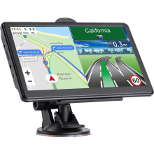 GPS Navigation for Car and Truck, 7 Inch Touchscreen with Lifetime Map Updates, Voice Guidance, Speed Warning