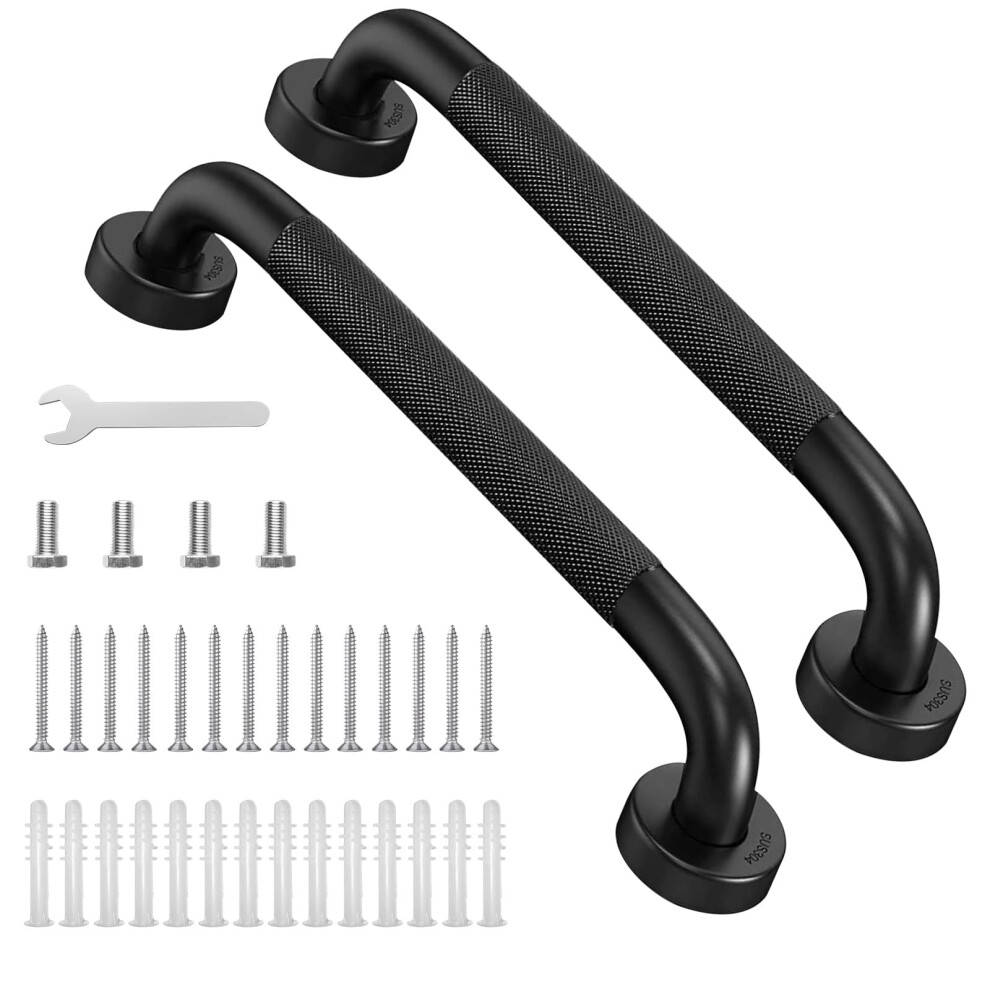 16 Inch Stainless Steel Grab Bars for Bathroom Shower, Anti Slip Grip, 500lbs Safety Handrails