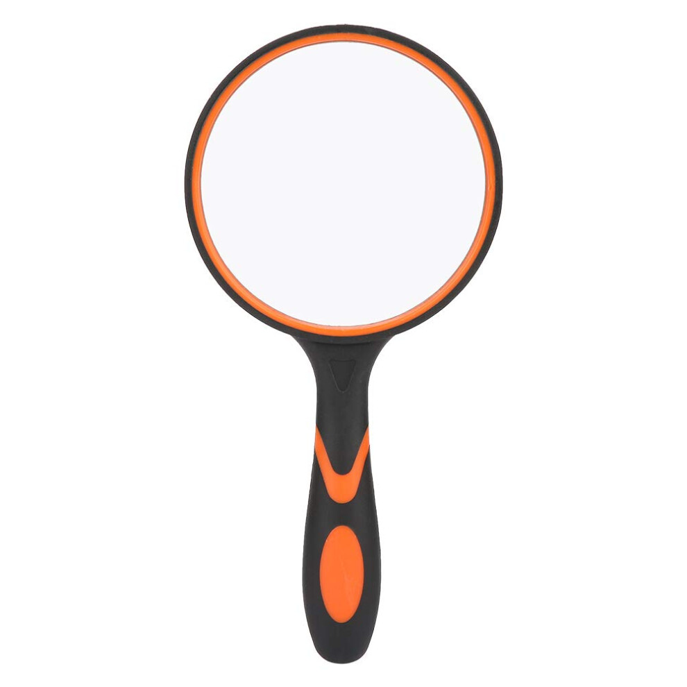 8X Handheld Magnifying Glass with AntiSkid Ergonomic Handle for Seniors Reading Newspapers