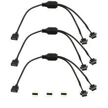 RGB Splitter Cable 12V 4Pin Female to Female Extension for PC Fan and Motherboard LED Strip