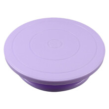 Cake Turntable 28x7cm NonSlip 360 Rotating Cake Stand for Baking and Decorating Purple
