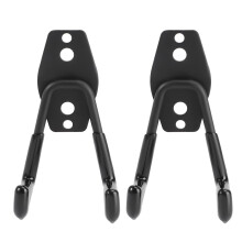 Garage Hooks Heavy Duty Wall Mounted Metal U Hooks for Ladders Tools Garden and Sports Storage Black