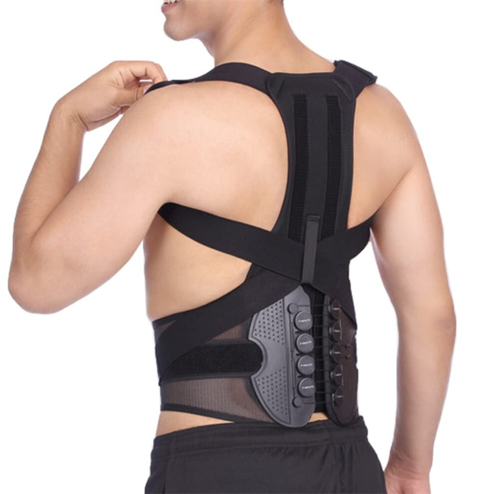 Adjustable Pulley Posture Corrector Back Brace for Scoliosis and Clavicle Support (S Code)