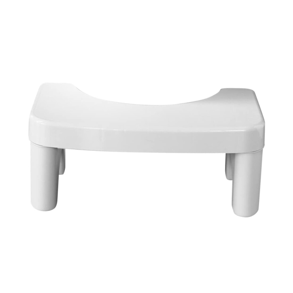 Toilet Step Stool Foldable Footrest For Adults And Kids Spacesaving Bathroom Aid White