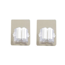 Wall Mounted Mop and Broom Holder White 2.8in Heavy Duty SpaceSaving Tool Organizer 2 Pack