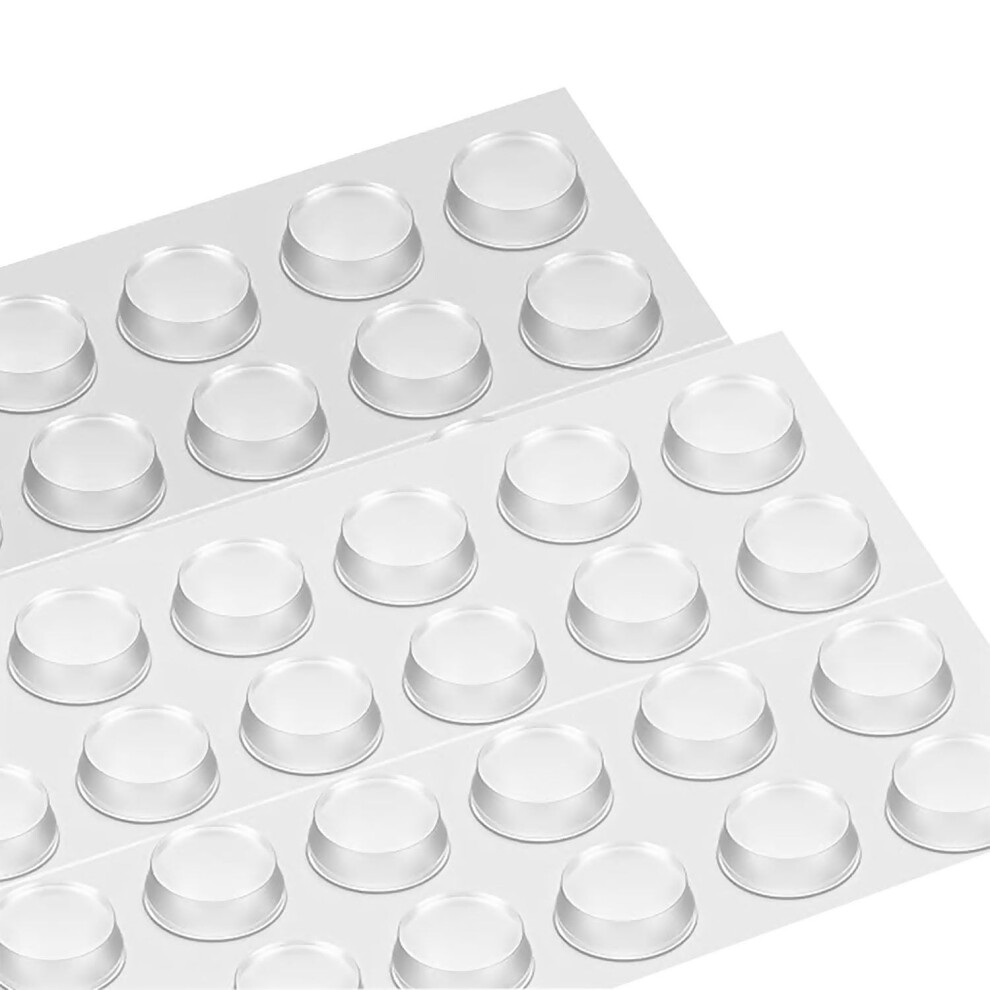 32Pcs Transparent Rubber Furniture Pads 20Mm Antislip Bumpers For Glass Table And Chairs 9455672174695