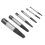 6PCS Screw Extractor Kit, Tool Steel, Portable, X-Range Sizes 1
