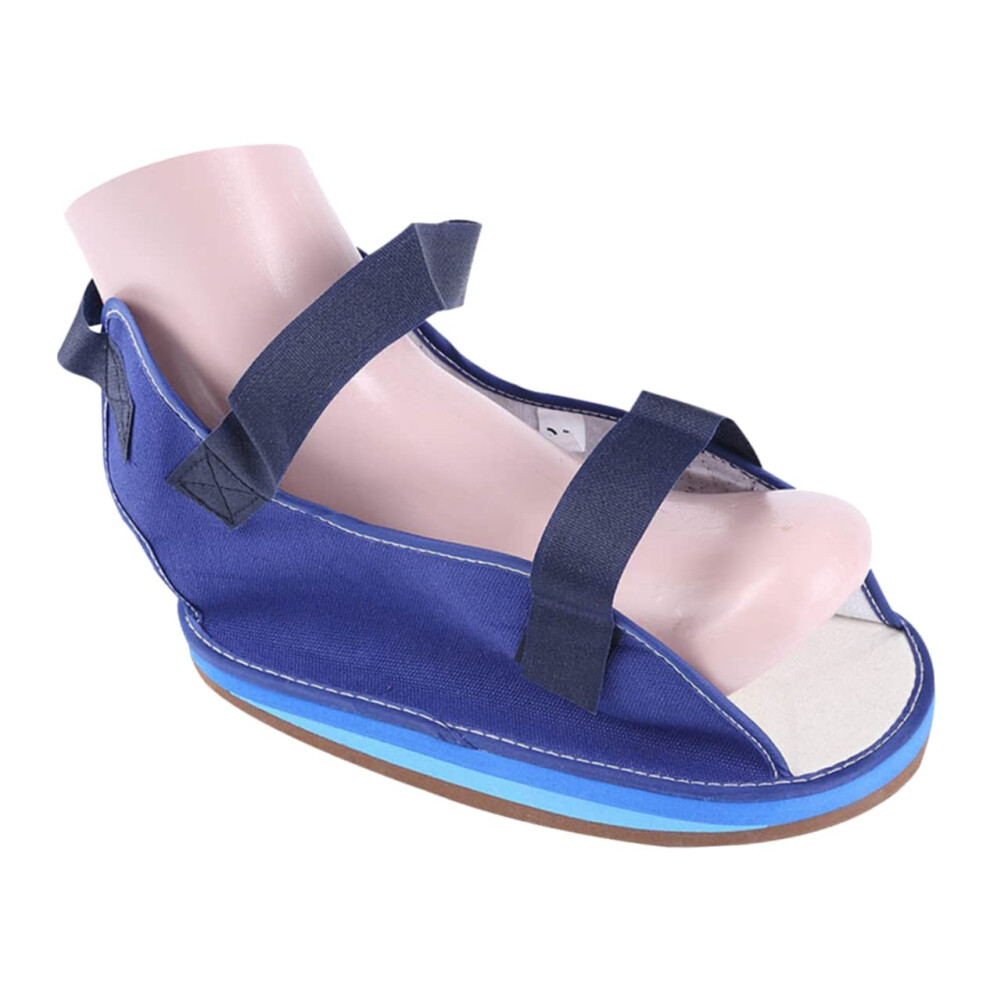 Adjustable Walking Boot with Secure Strap and Cushioned Sole for Broken Toe and Ankle Recovery