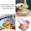 Wheat Straw Plates 9 Inch Unbreakable Plastic Dinnerware Microwave Dishwasher Safe 5 Piece Set 4