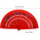 Elegant Handheld Folding Fan with Spanish Pattern for Weddings Parties and Dance Performances 2