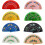 Elegant Handheld Folding Fan with Spanish Pattern for Weddings Parties and Dance Performances 5