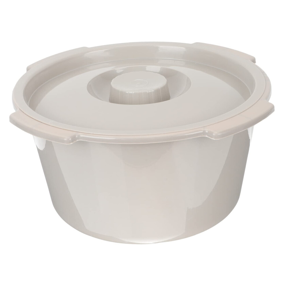 Bedside Commode Bucket with OdorSealing Lid for Seniors, Portable Chamber Pot for Home and Travel