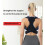 Adjustable Upper Back Posture Corrector Brace for Men and Women, Comfortable Support, Size L D 5