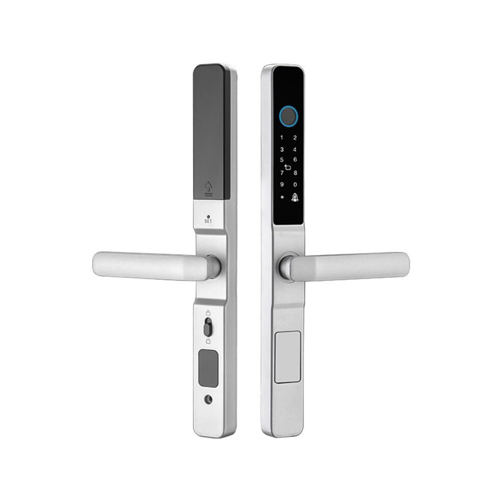 Ms01 Smart Door Lock Keyless Entry With Fingerprint Keypad, Auto Lock, App Control, Silver 9113335907218