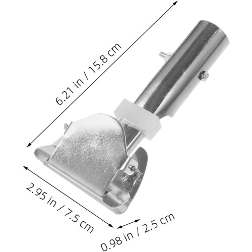 Stainless Steel Mop Handle Clamp with Rotating Universal Head for Floor Cleaning Replacement 2