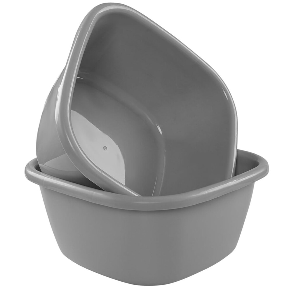 Gray Large Foot Bath Basin Durable Thick Plastic Wash Tub For Soaking Feet Laundry And Household Use