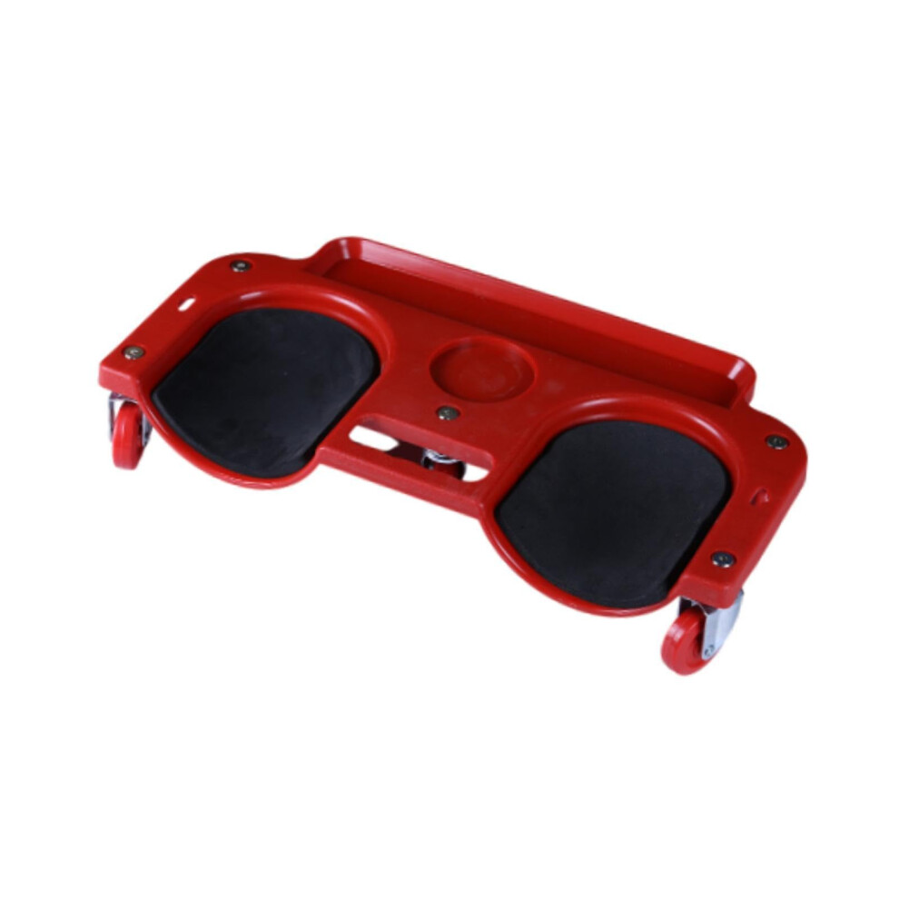 Rolling Knee Creeper With Tool Tray And 5 Swivel Castors Heavy Duty For Automotive Garage Red 9169991827513