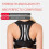 Invisible Posture Corrector Back Brace with Adjustable Back Support Belt and Breathable Mesh Straps M D 3