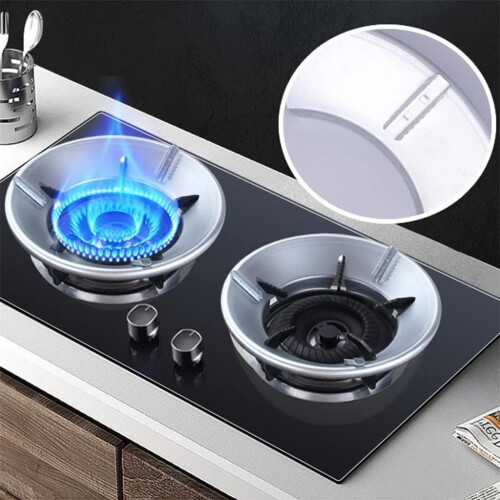 Gas Stove Wind Shield Bracket with Eight Claws, Energy Saving Windproof Flame Protector for Camping and Kitchen 1