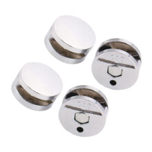 4pcs Heavy Duty Mirror Mounting Clips for Frameless Mirrors, Secure Wall Installation Set