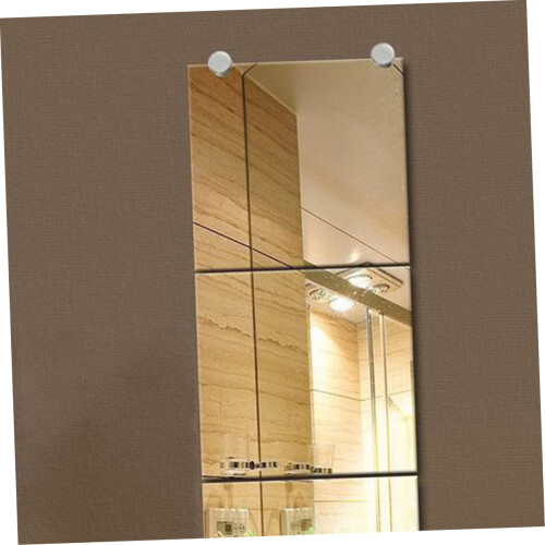 4pcs Heavy Duty Mirror Mounting Clips for Frameless Mirrors, Secure Wall Installation Set 2
