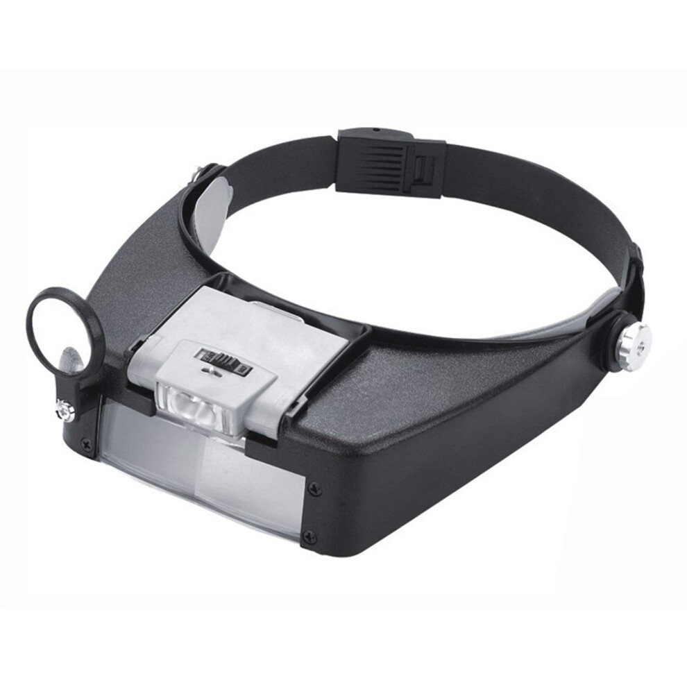 Light Headband Magnifier With True Glass Lens Magnifying Glass For Reading, Jewelry And Watch