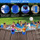 4pcs Poolside Cup Holder Plastic Spill-Proof Drink Holders for Above Ground Pools 4