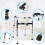 Walker for Seniors Adjustable Folding Lightweight Aluminum Frame with Padded Armrest Support 5