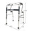 Walker for Seniors Adjustable Folding Lightweight Aluminum Frame with Padded Armrest Support 4
