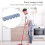 Wall Mounted Broom and Mop Holder, Space Saving Plastic Organizer Rack for Bathroom 4