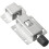 Stainless Steel Door Latch Automatic Spring Bolt Lock for Sliding Doors Enhanced Security with Screws 2