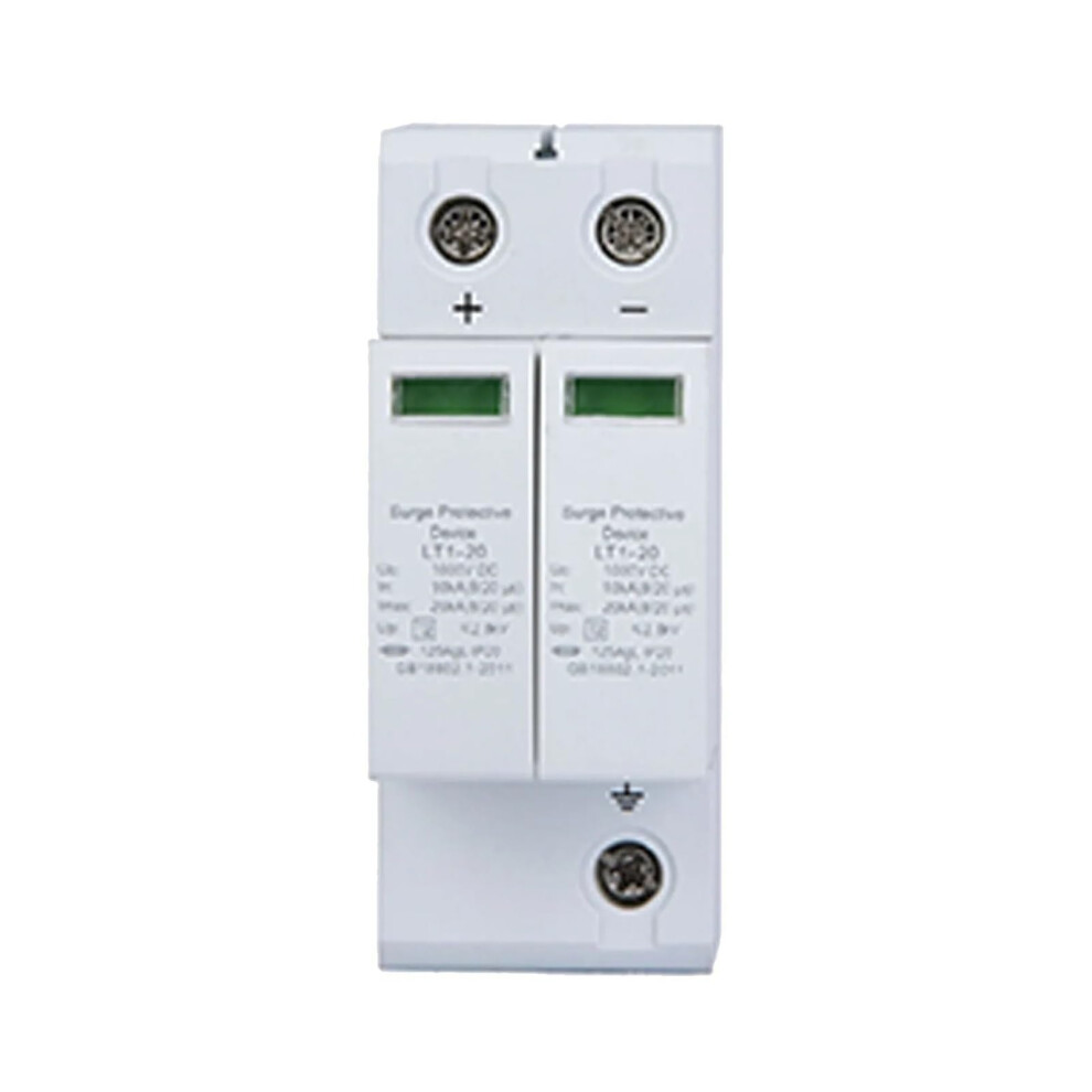 1000V Dc Surge Protector For Solar Panels, 20Ka 2 Pole Photovoltaic Surge Arrester 9092120664041