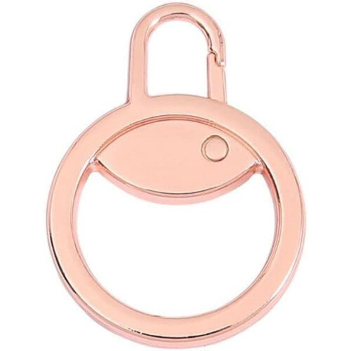 Zipper Pull Replacement Detachable Metal Zipper Puller Zip Slider Extender Rose Gold For Suitcase Luggage Backpack Jacket