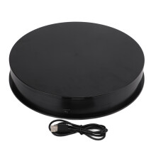 Rotating Display Base With360Degree Imaging, Quiet Electric Turntable With Adjustable Speed And Angle, Non Slip Surface Powered By Rechargeable