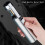 Butane Torch Lighter Windproof Jet Flame Refillable with Adjustable Height and Bottle Opener Black 3