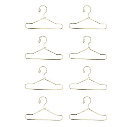 Percha para ropa de muñecas - Hierro dorado mini, 4x2.5cm 2
